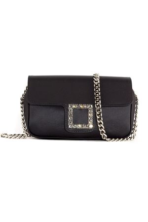 Black satin Lunette shoulder bag ROBERTO FESTA | LUNETTENERO